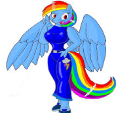 Size: 2064x1872 | Tagged: safe, derpibooru import, rainbow dash, anthro, breasts, female, rainboob dash, solo