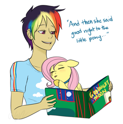 Size: 901x912 | Tagged: safe, artist:cartoonlion, fluttershy, rainbow dash, oc, oc:futashy, ask, ask futashy, book, filly, futa, futashy, futaverse, humanized, intersex, reading