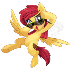 Size: 2800x2695 | Tagged: safe, artist:wicklesmack, oc, oc only, oc:peppy pines, pegasus, pony, solo, sunglasses