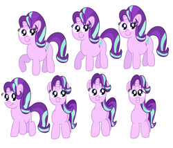 Size: 3780x3235 | Tagged: safe, starlight glimmer, pony, unicorn, female, frames, horn, mare, simple background, solo, two toned mane, white background