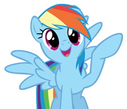 Size: 1240x1072 | Tagged: safe, artist:hendro107, rainbow dash, pegasus, pony, what about discord?, .psd available, cute, dashabetes, simple background, solo, transparent background, vector, waving