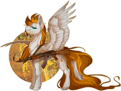 Size: 1279x961 | Tagged: safe, artist:wolfartiststudio, oc, oc only, oc:golden rain, pegasus, pony, ak, ak-47, assault rifle, epic, gun, rifle, solo, standing, weapon