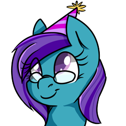 Size: 2500x2500 | Tagged: safe, artist:themodpony, oc, oc only, oc:phoebe, earth pony, pony, bust, glasses, portrait