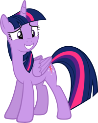 Size: 4794x6000 | Tagged: safe, artist:slb94, twilight sparkle, twilight sparkle (alicorn), alicorn, pony, absurd resolution, cute, female, grin, mare, nervous, simple background, solo, squee, transparent background, vector
