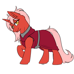 Size: 2400x2400 | Tagged: safe, artist:floots, oc, oc only, oc:sweet heart, pony, unicorn, fallout equestria, buff, female, mare, muscles, scribe robe, steel ranger, steel rangers