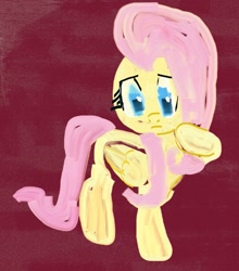 Size: 861x980 | Tagged: safe, artist:buttercupsaiyan, fluttershy, pegasus, pony, artrage, cute, doodle