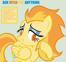 Size: 1122x1068 | Tagged: safe, artist:peregrinstaraptor, oc, oc only, oc:wyldfyre, ask, base used, solo, tumblr