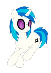 Size: 700x1000 | Tagged: safe, artist:eternyan, derpibooru import, dj pon-3, vinyl scratch, pony, unicorn, glasses, simple background, solo, transparent background, vector