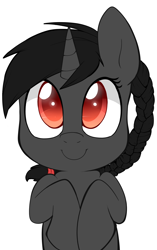 Size: 1150x1835 | Tagged: safe, artist:higglytownhero, oc, oc only, oc:clandestine, pony, unicorn, bust, colored pupils, cute