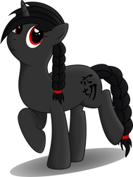 Size: 4542x6000 | Tagged: safe, artist:concordisparate, oc, oc only, oc:clandestine, pony, unicorn, absurd resolution, braid, cute, looking at you, raised hoof, raised leg, smiling, solo