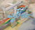 Size: 2829x2412 | Tagged: safe, artist:rapidstrike, rainbow dash, pegasus, pony, airplane dash, boeing 747, city, flying, giantess, macro, plane