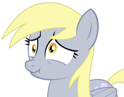 Size: 3875x3041 | Tagged: safe, artist:sketchmcreations, derpy hooves, pegasus, pony, slice of life (episode), female, high res, inkscape, mare, scrunchy face, simple background, solo, transparent background, vector