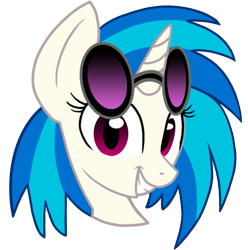 Size: 601x607 | Tagged: safe, artist:badgerben, artist:skullman777, dj pon-3, vinyl scratch, pony, unicorn, avatar, color, simple background, transparent background