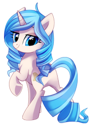 Size: 702x959 | Tagged: safe, artist:pepooni, oc, oc only, oc:opuscule antiquity, pony, unicorn, female, mare, rear view, simple background, solo, transparent background, underhoof