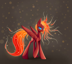 Size: 1800x1600 | Tagged: safe, artist:asimos, derpibooru import, oc, oc only, pegasus, pony, fiery mane, mane of fire, solo