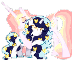 Size: 1322x1104 | Tagged: safe, artist:kurosawakuro, derpibooru import, oc, oc:maurin, oc:roxy lovli pop, alicorn, pony, base used, female, hug, mare, simple background, transparent background