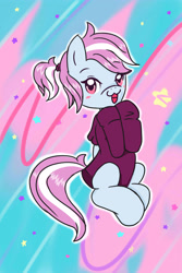 Size: 3000x4500 | Tagged: safe, artist:ribbonbell, oc, oc only, pegasus, pony, clothes, cute, oversized clothes, oversized shirt, ponysona, ribbonbell, shirt, solo, stars