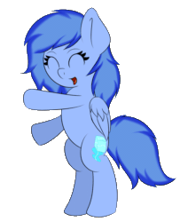 Size: 976x1200 | Tagged: safe, artist:icy wings, oc, oc only, oc:frost soar, animated, dancing, solo