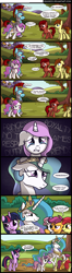 Size: 900x3411 | Tagged: dead source, safe, artist:veggie55, apple bloom, princess celestia, scootaloo, sweetie belle, twilight sparkle, twilight sparkle (alicorn), oc, oc:penny, oc:vento, alicorn, pony, adorabloom, bittersweet, canterlot, cewestia, comic, crying, cute, cutealoo, cutelestia, cutie mark crusaders, daaaaaaaaaaaw, diasweetes, feels, female, filly, heartwarming, mare, pink-mane celestia, royal guard, scootaloo will show us games to play, twiabetes, younger