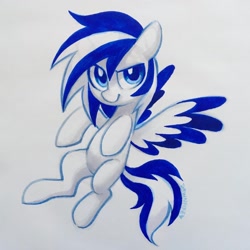 Size: 1440x1440 | Tagged: safe, artist:dawnfire, derpibooru import, oc, oc only, pegasus, pony, solo, traditional art