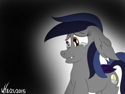 Size: 1024x768 | Tagged: safe, artist:xwoofyhoundx, oc, oc only, oc:echo, bat pony, pony, crying, roflanebalo, sad, sketch, solo