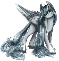 Size: 588x606 | Tagged: artist needed, safe, oc, oc only, oc:stormfront, pegasus, pony, explicit source, smirk, solo