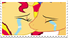 Size: 99x56 | Tagged: safe, artist:fluttershymlp4, flash sentry, sunset shimmer, pony, deviantart stamp, flashimmer, shipping, stamp