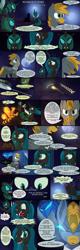 Size: 2560x8000 | Tagged: safe, artist:dangercloseart, queen chrysalis, oc, oc:messerschmitt, changeling, changeling queen, comic:wings of fire, comic, nightmare forces