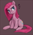 Size: 590x616 | Tagged: dead source, safe, artist:kei05, pinkie pie, earth pony, pony, angry, female, mare, pinkamena diane pie, solo