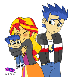 Size: 1024x1055 | Tagged: safe, artist:resotii, flash sentry, sunset shimmer, equestria girls, female, flashimmer, male, shipping, straight
