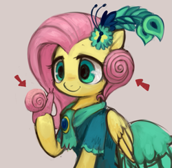 Size: 695x677 | Tagged: safe, artist:kei05, fluttershy, pegasus, pony, make new friends but keep discord, clothes, dress, female, gala dress, mare, smiling, snail, solo