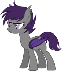 Size: 2640x3028 | Tagged: safe, artist:duskthebatpack, oc, oc only, oc:nolegs, bat pony, pony, female, mare, simple background, solo, transparent background, vector