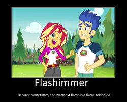 Size: 1075x860 | Tagged: safe, artist:thejboy88, flash sentry, sunset shimmer, equestria girls, legend of everfree, female, flashimmer, male, meme, shipping, straight