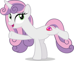 Size: 5500x4559 | Tagged: safe, artist:xebck, sweetie belle, crusaders of the lost mark, absurd resolution, adult, cutie mark, older, open mouth, raised hoof, simple background, solo, the cmc's cutie marks, transparent background, vector