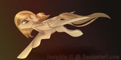 Size: 1024x512 | Tagged: safe, artist:inviizzible, oc, oc only, oc:alice goldenfeather, pegasus, pony, female, mare, solo