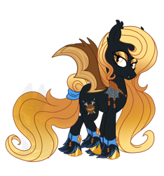 Size: 1124x1200 | Tagged: safe, artist:koitsune, oc, oc only, oc:regina liliac, bat pony, pony, bracelet, fangs, necklace, royalty, slit eyes, smiling, solo