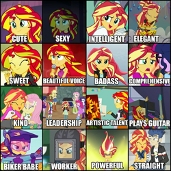 Size: 1475x1475 | Tagged: safe, edit, applejack, flash sentry, fluttershy, pinkie pie, rainbow dash, rarity, ray, sci-twi, sunset shimmer, twilight sparkle, dance magic, eqg summertime shorts, equestria girls, friendship games, get the show on the road, good vibes, legend of everfree, movie magic, pet project, rainbow rocks, the art of friendship, the science of magic, spoiler:eqg specials, best human, bronybait, daydream shimmer, female, flashimmer, humane five, humane seven, humane six, jack of all trades, male, meme, shipping, skills, straight, talented, waifu