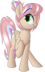 Size: 1071x1697 | Tagged: safe, artist:january3rd, oc, oc only, oc:sweet skies, pegasus, pony, simple background, solo, transparent background