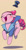 Size: 650x1270 | Tagged: safe, artist:foudubulbe, pinkie pie, earth pony, pony, comic:damp rocks, adorable face, alternate hairstyle, blushing, brown background, clothes, cute, daaaaaaaaaaaw, diapinkes, eyes closed, female, floating hat, floppy ears, happy, hat, jumping, mare, open mouth, simple background, smiling, solo, tan background, top hat