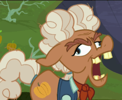 Size: 1320x1080 | Tagged: safe, screencap, ma hooffield, earth pony, pony, the hooffields and mccolts, animated, cropped, female, hooffield family, laughing, loop, mare, open mouth