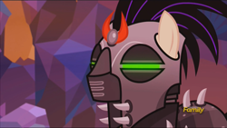 Size: 1920x1080 | Tagged: safe, screencap, ivory, ivory rook, crystal pony, pony, the cutie re-mark, crystal war timeline, discovery family logo, mind control, solo, sombra soldier