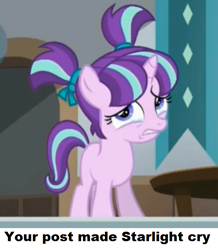 Size: 668x765 | Tagged: safe, screencap, starlight glimmer, pony, unicorn, the cutie re-mark, filly, reaction image, younger
