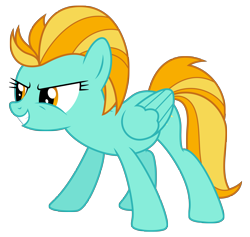 Size: 6323x6000 | Tagged: safe, artist:kiowa213, lightning dust, pegasus, pony, .ai available, absurd resolution, female, grin, mare, simple background, smiling, solo, transparent background, vector