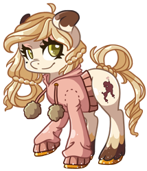 Size: 2480x2902 | Tagged: safe, artist:sk-ree, oc, oc only, oc:oh lala, earth pony, pony, clothes, female, hoodie, mare, simple background, solo, sweater, transparent background