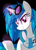 Size: 1250x1750 | Tagged: safe, artist:canisrettmajoris, dj pon-3, vinyl scratch, pony, unicorn, clothes, headphones, scarf, solo