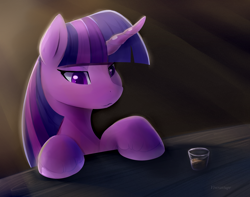 Size: 2000x1572 | Tagged: safe, artist:viwrastupr, twilight sparkle, alcohol, chocolate, chocolate milk, food, milk, solo