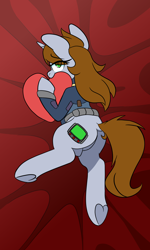 Size: 1844x3080 | Tagged: safe, artist:niggerdrawfag, derpibooru exclusive, oc, oc:littlepip, pony, unicorn, fallout equestria, body pillow design, clothes, commission, cutie mark, dock, fanfic, fanfic art, female, heart, heart hoof, hooves, horn, mare, plot, solo, underhoof, vault suit