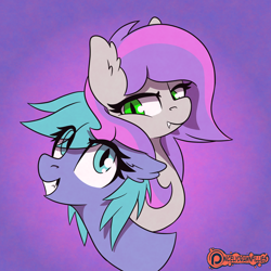 Size: 5080x5080 | Tagged: safe, artist:niggerdrawfag, oc, oc only, oc:windseeker, bat pony, pony, bat pony oc, commission, cute, cute little fangs, duo, fangs, looking at each other, nuzzling, simple background