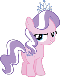 Size: 4000x5117 | Tagged: safe, artist:scrimpeh, diamond tiara, earth pony, pony, absurd resolution, accessory, female, filly, plot, simple background, solo, tiara, transparent background, vector