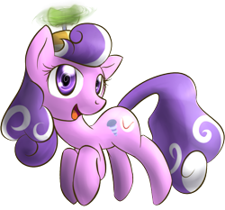 Size: 1031x960 | Tagged: safe, artist:dshou, screwball, earth pony, pony, accessory, female, filly, hat, solo